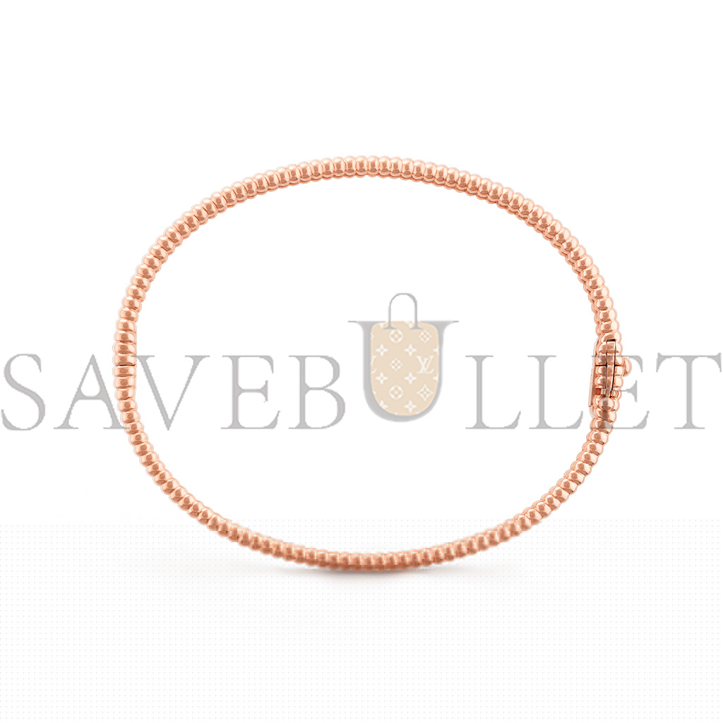 v*n cl*f arpels perlÉe Di*m*nds bracelet, 1 row, medium model - rose gold, Di*m*nd  vcarp27f00